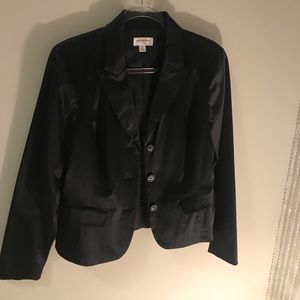 Black satin Blazer